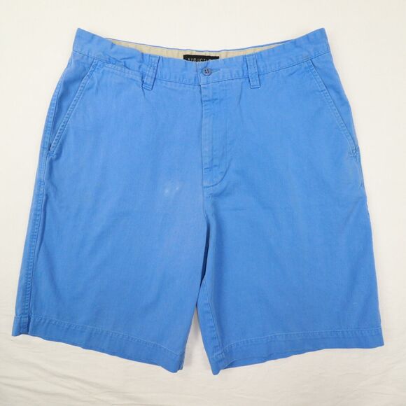 STRUCTURE Men's Sky Blue‎ Flat Front CHINO Shorts Size 34 - Picture 1 of 10